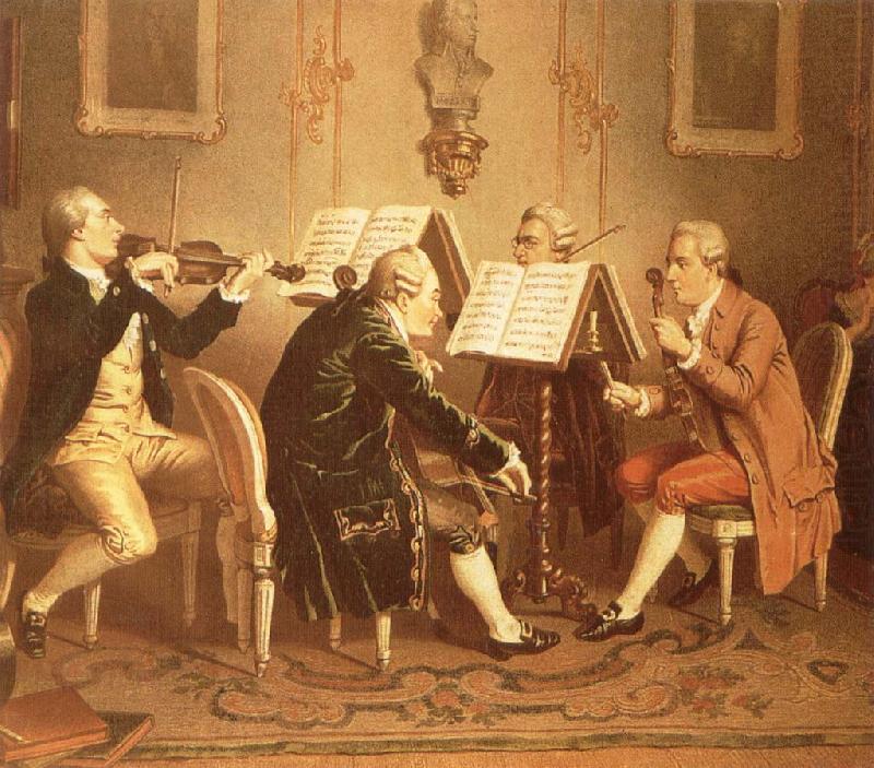 hans werer henze A string quartet of the 18th century china oil painting image